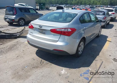 2016 Kia Forte Lx из США, поврежденный, VIN KNAFK4A60G5483255